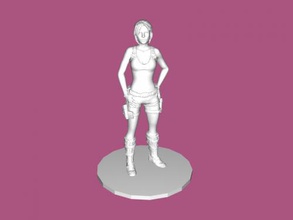 female archaeologist toys games 3d print model - Mito3D