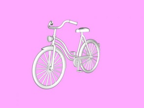 femelle bicyclette jouets machinerie 3d print model - Mito3D