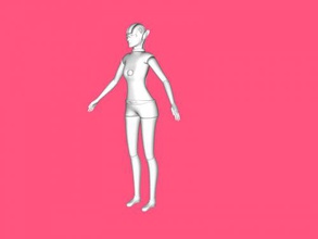 female robot free 3d model - download obj file Toys Machinery base subsequent models 3d print model - Mito3D