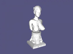 female scifi bust art sculpture 3d print model - Mito3D