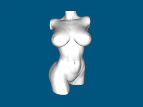 femelle torse art sculpture 3d print model - Mito3D