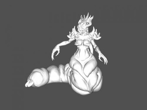 female worm monster toys cartoons 3d print model - Mito3D