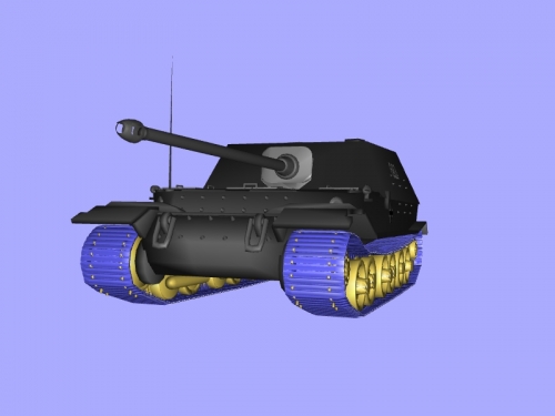 fernando libre modelo 3d - descargar archivo obj Los juguetes Juegos pesado alemán destructor del tanque 3D print model - Mito3D