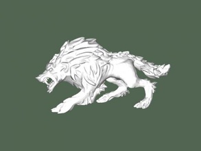 ferocious wolf toys animals 3d print model - Mito3D