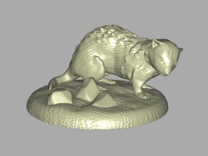 hurón in movimiento juguetes animales 3d print model - Mito3D