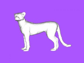 heykelcik cheetah free 3d model download stl dosyası Oyuncaklar Hayvanlar en hızlı hayvan dünya dosya 3d print model - Mito3D