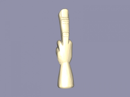 finger art sculpture 3D print model - Mito3D