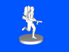 chama soldado brinquedos 3d print model - Mito3D