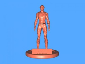 flash free 3d model - download obj file Toys Cartoons figurine fast super hero 3d print model - Mito3D