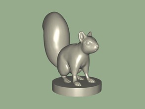 fluffy squirrel toys animals 3d print model - Mito3D