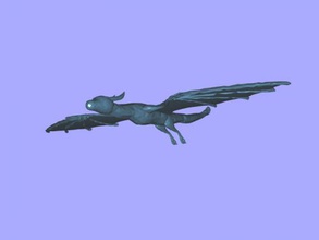 flying dragon free 3d model - download stl file Toys Animals decent low-poly 3d print model - Mito3D
