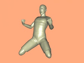 jogador futebol brinquedos 3d print model - Mito3D