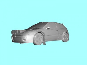 ford focus voiture de course gratuit modèle 3d - télécharger le fichier obj Les jouets De la machinerie série changements courses 3d print model - Mito3D