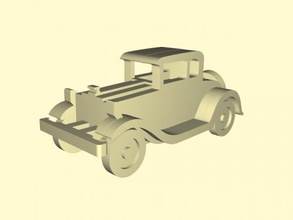 ford model free 3d - download stl file Toys Machinery simplified car 1930 3d print model - Mito3D