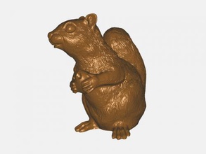 forest squirrel free 3d model - download stl file Toys Animals small rodent 3d print model - Mito3D