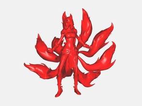 foxfire ahri free 3d model - download stl file Toys Games nine-tailed fox league legends stl file  3d print model - Mito3D