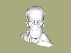 frankenstein'ın canavar sanat heykel 3d print model - Mito3D