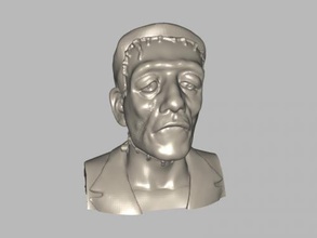 frankenstein bust free 3d model - download stl file Art Sculpture popular monster 3d print model - Mito3D