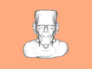 frankenstein-Kopf Kostenlose 3d-Modell - download-stl-Datei Kunst Skulptur Kopf-berühmte Film-Helden stl-Datei 3d print model - Mito3D