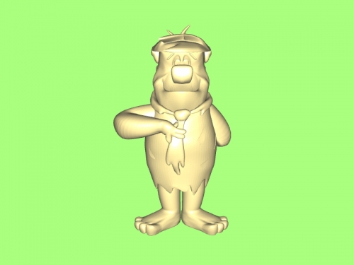 fred flintstone livre modelo 3d - download de arquivo stl Brinquedos Desenhos animados personagem da idade pedra 3D print model - Mito3D