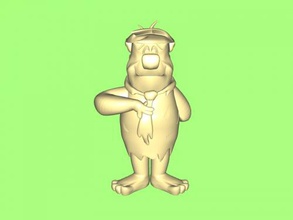 fred flintstone livre modelo 3d - download de arquivo stl Brinquedos Desenhos animados personagem da idade pedra 3d print model - Mito3D
