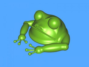 frog free 3d model - download stl file Toys Animals water 3d print model - Mito3D