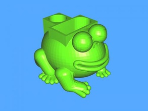 frog holder free 3d model - download stl file Home Accessories original green 3d print model - Mito3D