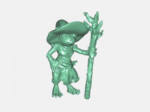 kurbağa büyücü free 3d model download stl dosyası Oyuncaklar Çizgi film yeşil personel dosya 3d print model - Mito3D