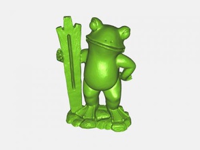frog thermometer free 3d model - download stl file Toys Animals original holder 3d print model - Mito3D