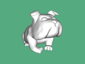 divertido bulldog gratis modelo 3d - descargar archivo stl Los juguetes A los animales perro pequeño gran dientes 3d print model - Mito3D
