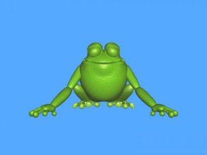 komik kurbağa free 3d model download stl dosyası Oyuncaklar Hayvanlar gülümseme dosya 3d print model - Mito3D