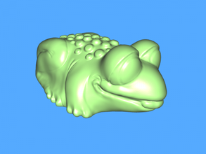divertente rana gratuita modello 3d - scaricare il file stl I giocattoli Animali piccola verde 3d print model - Mito3D