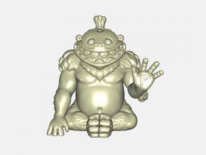 funny gorilla free 3d model - download stl file Toys Animals smiling monkey 3d print model - Mito3D