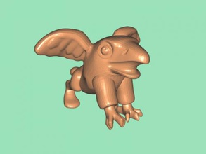 funny griffin free 3d model - download stl file Toys Animals small mythical creature 3d print model - Mito3D