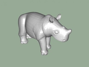 funny rhino free 3d model - download stl file Toys Animals cartoon figure 3d print model - Mito3D