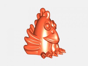 funny rooster toys animals 3d print model - Mito3D