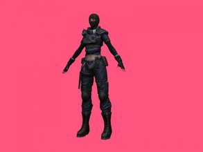 ghost lady free 3d model - download obj file Toys People army girl character japanese games 3d print model - Mito3D