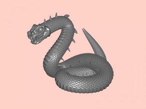 giant snake toys animals 3d print model - Mito3D