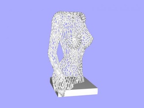 kız vücut sanat heykel 3d print model - Mito3D