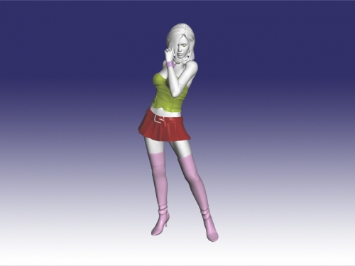 girl in boots obj toys people 3D print model - Mito3D