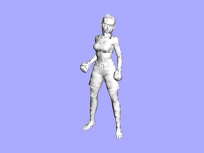 chica boxeador libre modelo 3d - descargar archivo obj Los juguetes Juegos hermosa peligroso 3d print model - Mito3D