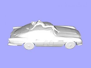 fille voiture jouets 3d print model - Mito3D