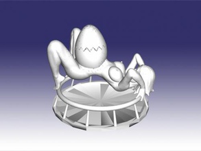 girl egg free 3d model - download obj file Toys People naked big belly 3d print model - Mito3D