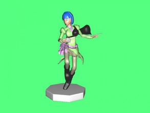 Mädchen Degen-Kostenlose 3d-Modell - download obj-Datei Spielzeug Menschen militante motion 3d print model - Mito3D