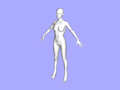 menina piercings brinquedos 3D print model - Mito3D