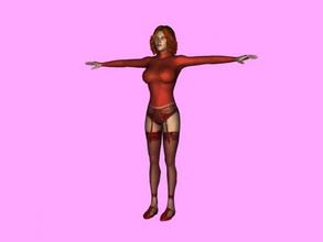 girl in red obj toys people 3d print model - Mito3D