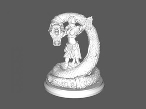 ragazza serpente giocattoli 3d print model - Mito3D