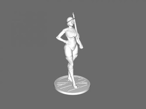 girl soldier toys people 3d print model - Mito3D