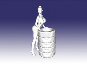girl tires toys people 3d print model - Mito3D
