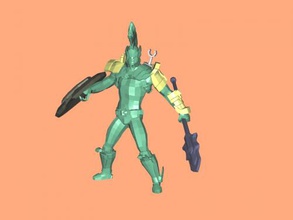 gladiador obj juguetes personas 3d print model - Mito3D